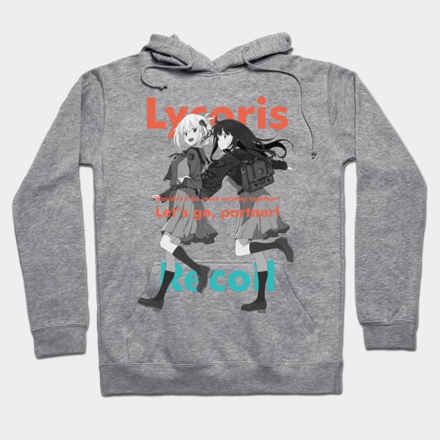 Lycoris Recoil - Hideo Kojima Hoodie by bianca alea